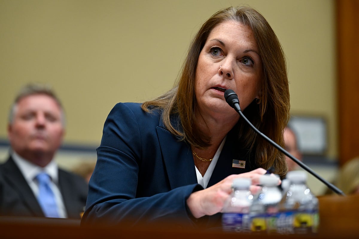 Secret Service Director Kimberly Cheatle during the Trump assassination hearing. |  - AP